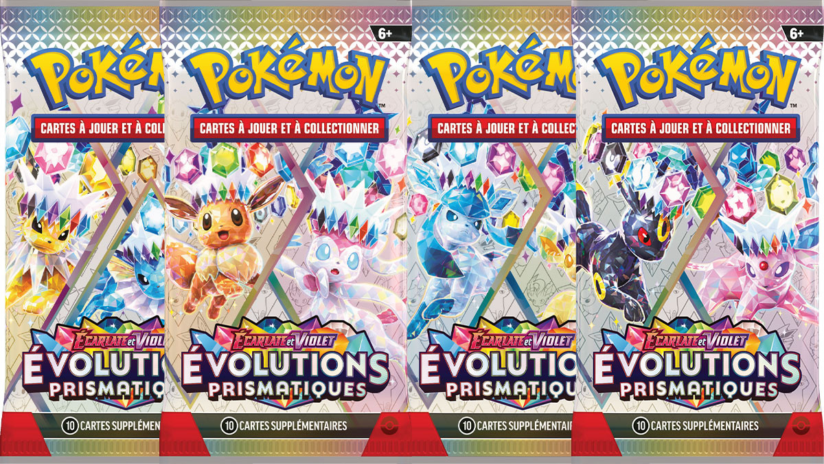 Pokémon JCC Écarlate et Violet : l'extension Évolutions Prismatiques avec les Evolii-tions est à croquer !