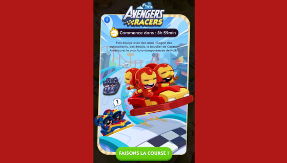 Avengers Racers Monopoly GO, paliers, récompenses et durée pour l'événement Partenaires d'octobre 2024