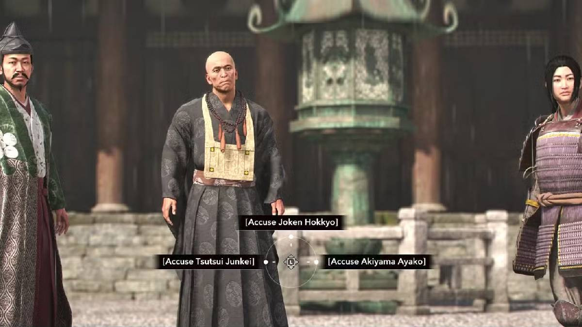 Faut-il accuser Joken Hokkyo, Tsutsui Junkei, or Akiyama Ayako dans Assassin's Creed Shadows ? ?