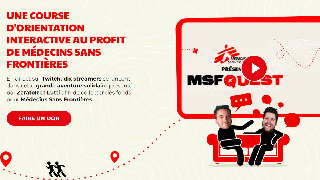 MSF Quest 2 : programmes, streamers, toutes les informations sur l'événement pour Médecins Sans Frontières