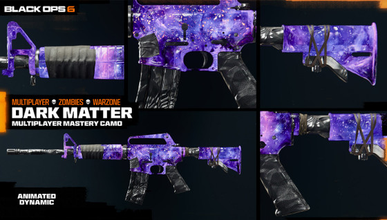 Camouflage Matière noire BO6 : comment débloquer le camo dark matter dans Black Ops 6 ?