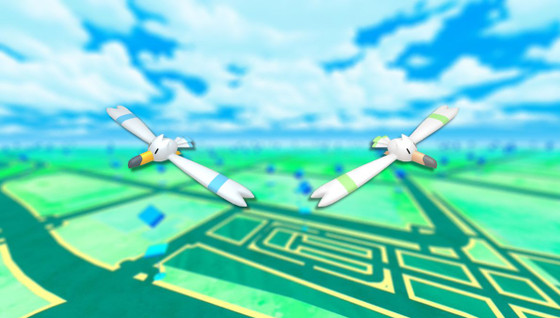 Goélise (shiny) dans les Heures de Pokémon Vedette sur Pokémon GO