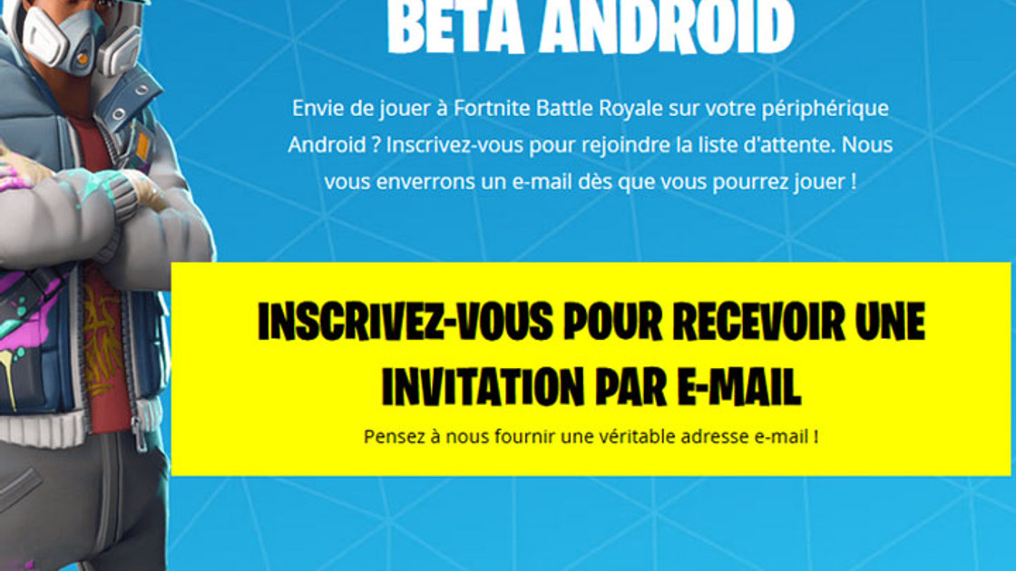 Fortnite : S'inscrire et jouer à la bêta Android