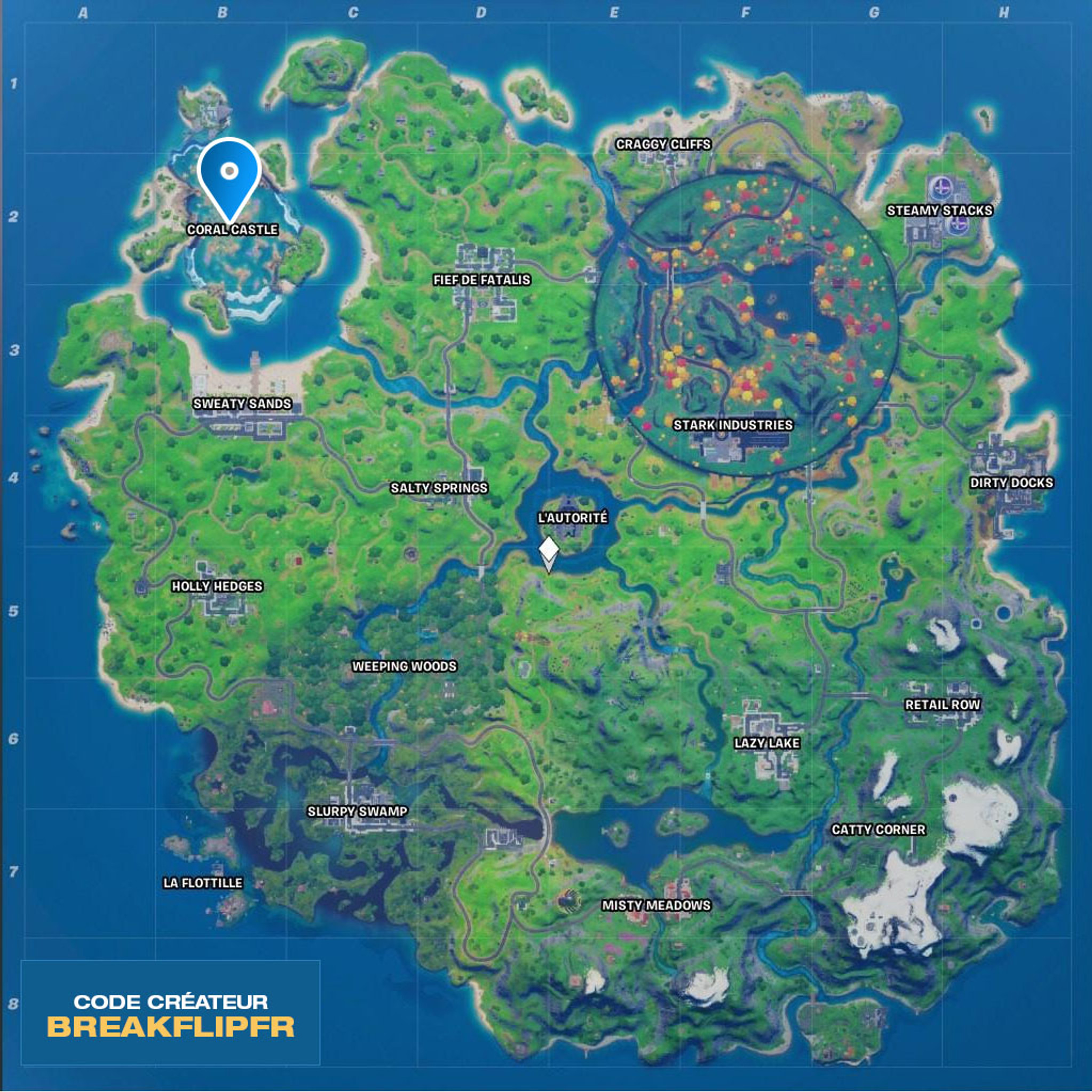 map-defi-fortnite-anneaux-coral-castle