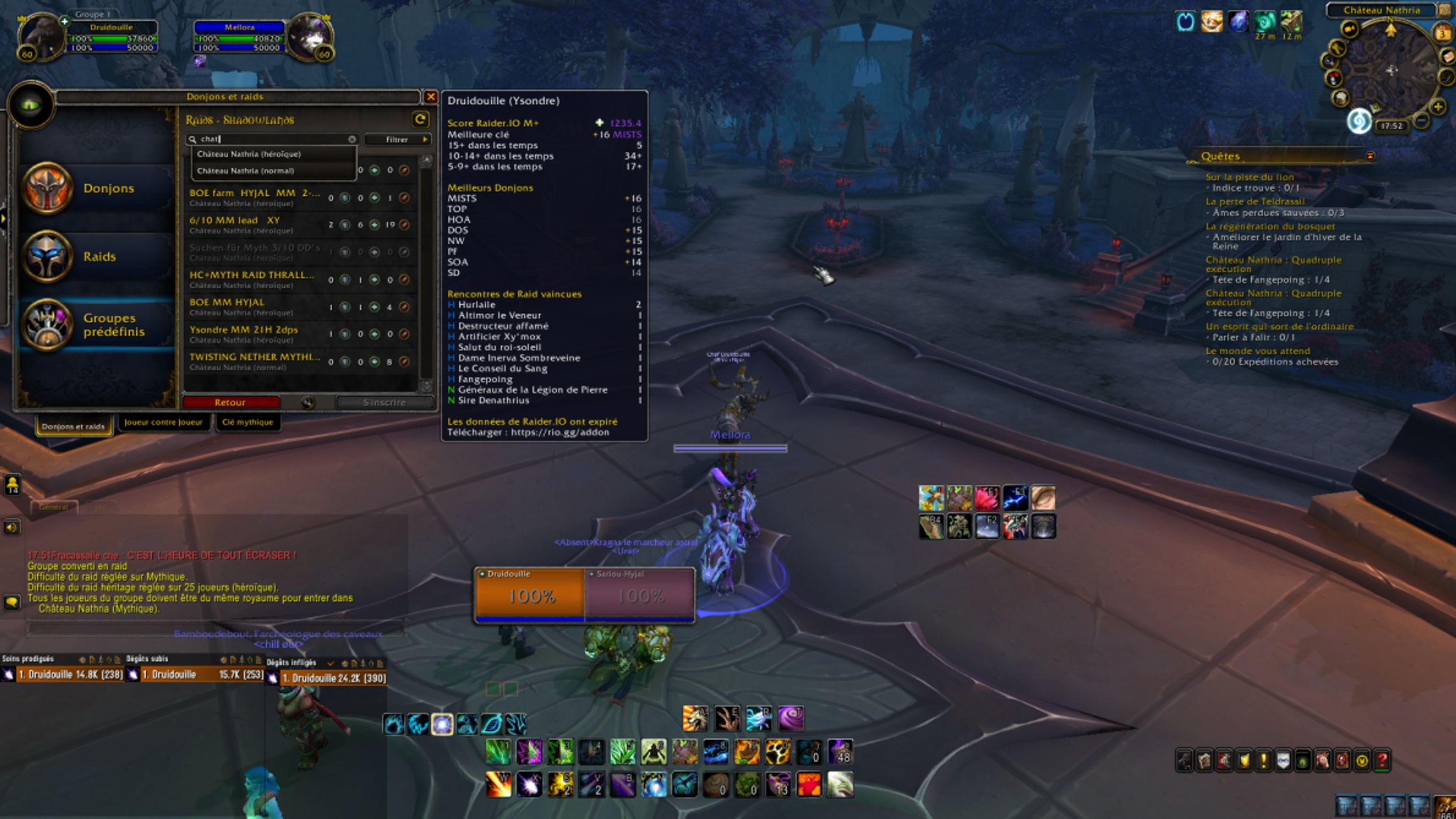 cross-server-interserveur-royaumes-chateau-nathria-mythique-raid-wow-shadowlands