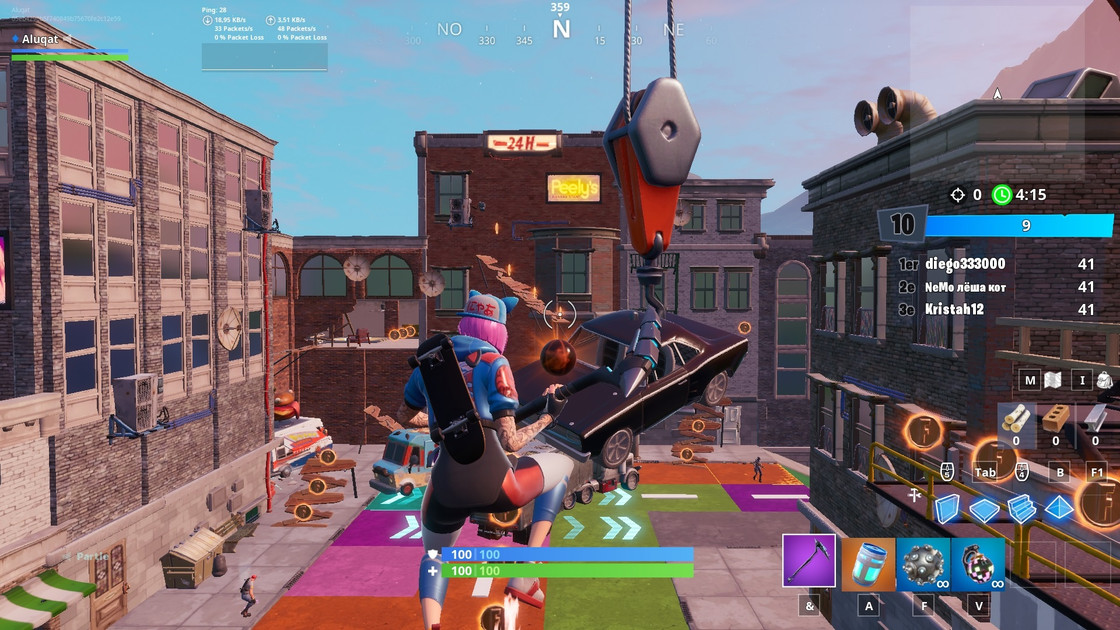 Fortnite : Collecter 50 ballons de basket en mode Créatif, Défi style habile