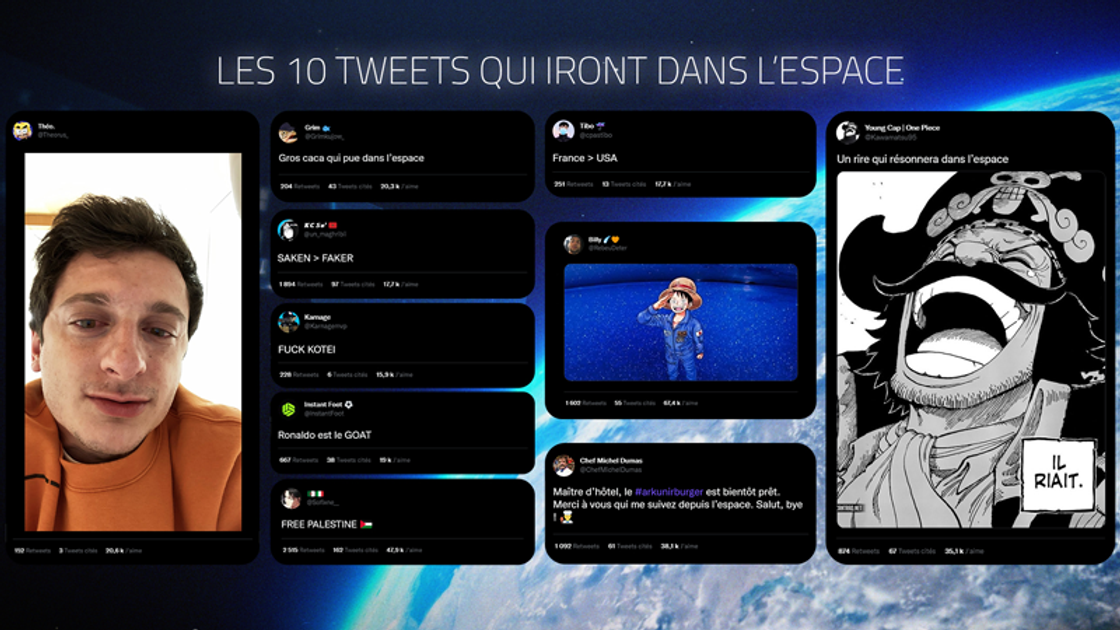 On connaît les 10 tweets qui vont être envoyés dans l'espace !