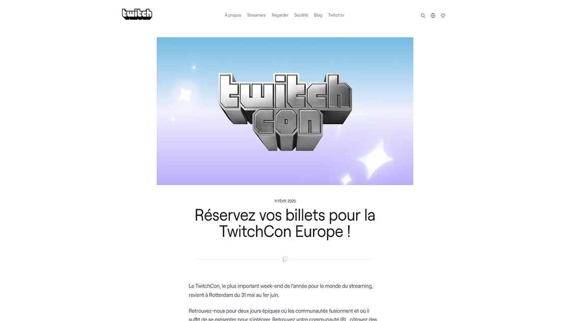 La TwitchCon fête ses 10 ans : billets, dates, invités et nouveautés voici ce que Rotterdam te réserve !