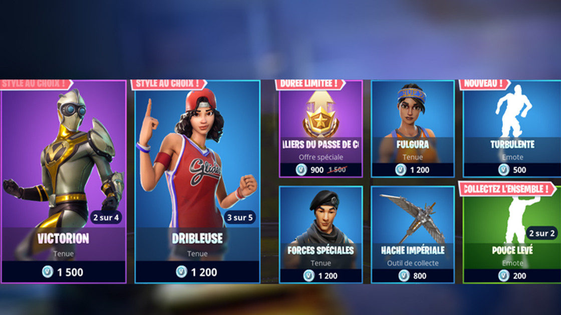 Boutique Fortnite 9 juin