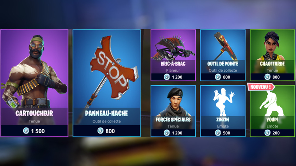 Boutique Fortnite 28 mai