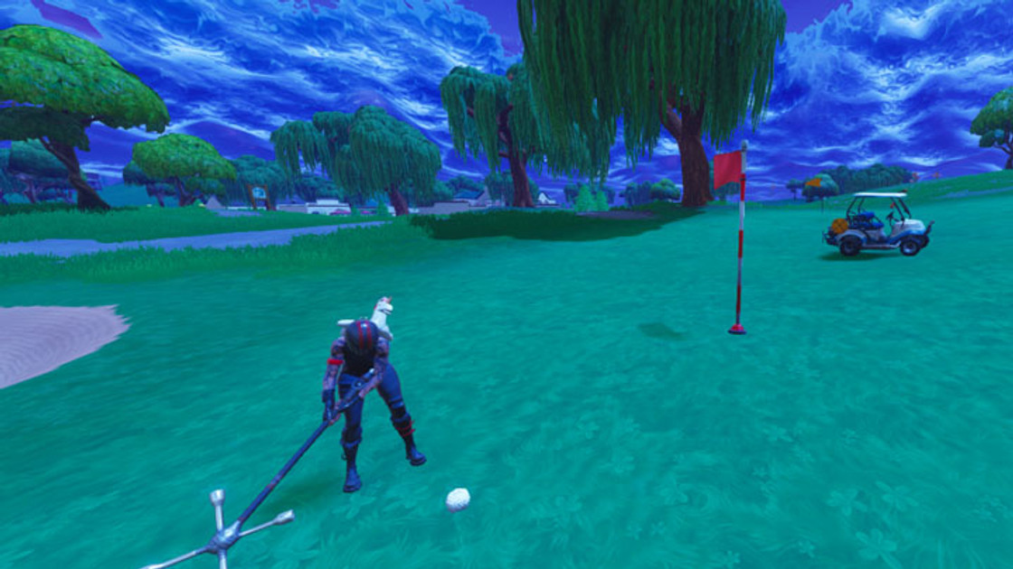 Fortnite : Frapper une balle de golf du tee jusqu'au green à différents trous