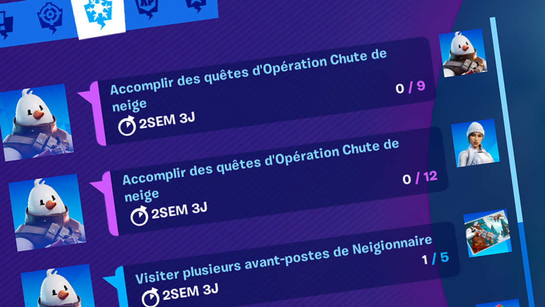 Quete epique Fortnite, quelle couleur ?