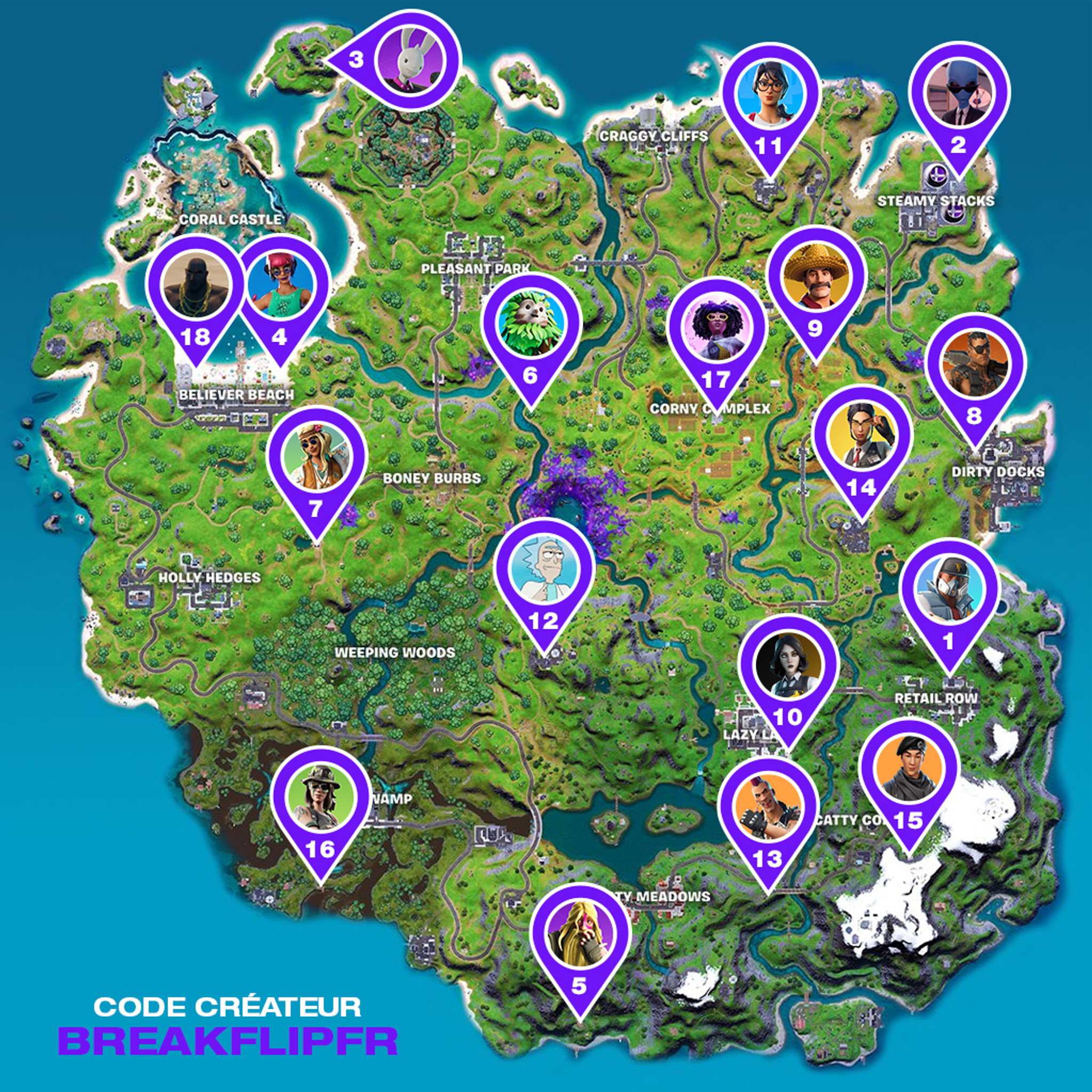 fortnite-pnj-saison-7-emplacement-map-personnages