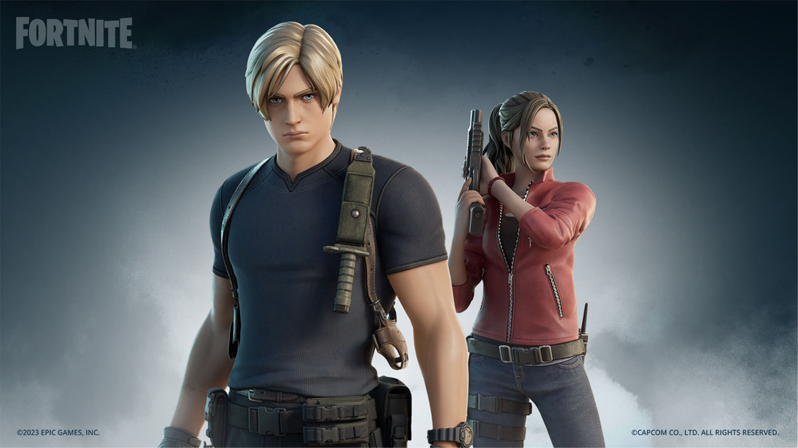 Fortnite x Resident Evil : une collaboration surprise propose des skins Leon et Claire