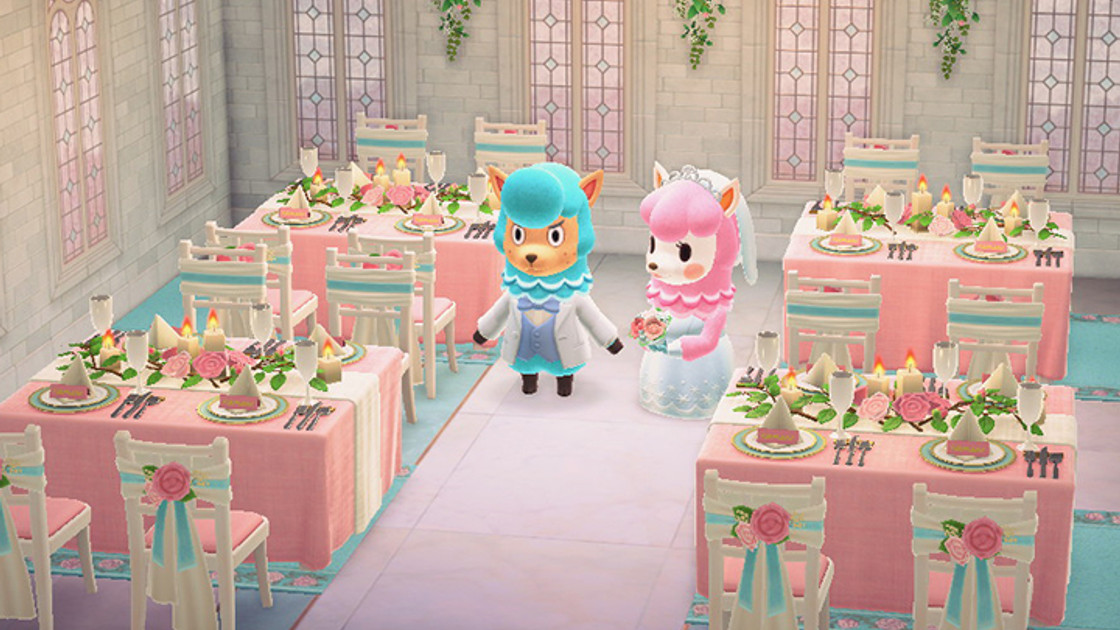 Saison des mariages avec Serge et Risette, récompenses et infos dans Animal Crossing : New Horizons