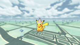 Pikachu (shiny) coiffé d’un gâteau dans les Heures de Pokémon Vedette sur Pokémon GO