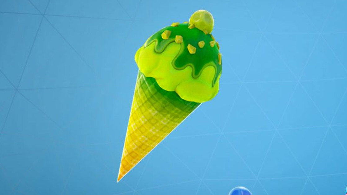 Lancer un cornet de glace à des lieux-dits différents dans Fortnite, défi Eté au calme