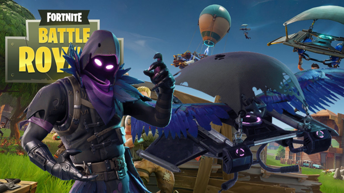 Fortnite : Skin Corbeau et planeur à plumes