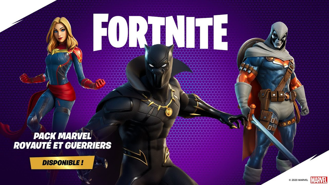 Pack Black Panther Fortnite, le skin Marvel est arrivé