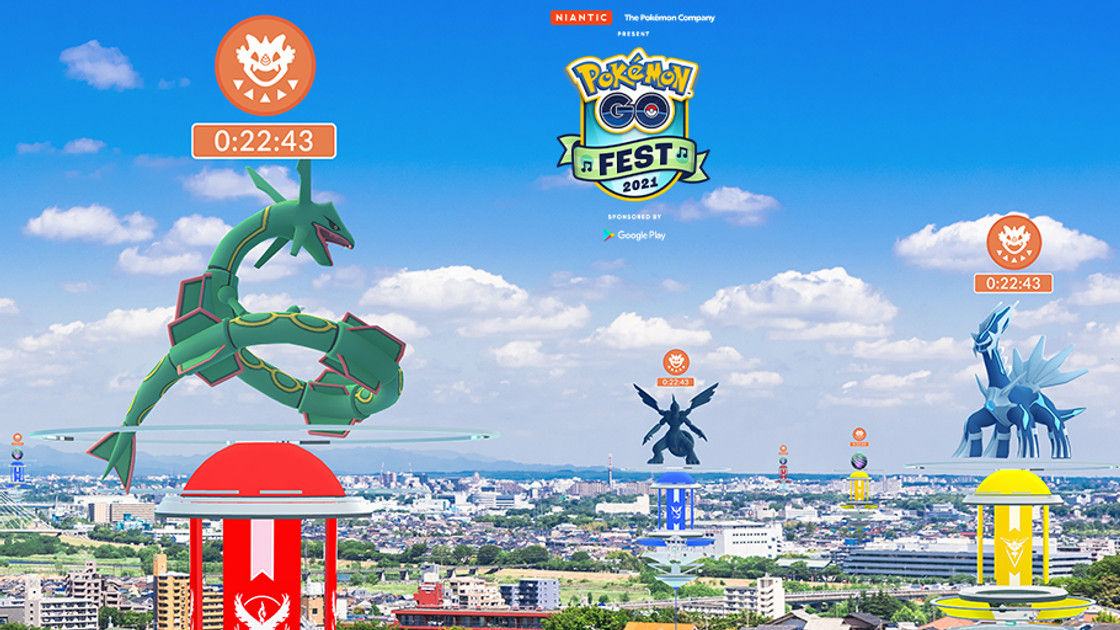 Raids Pokémon GO Fest 2021, heures des Pokémon légendaires