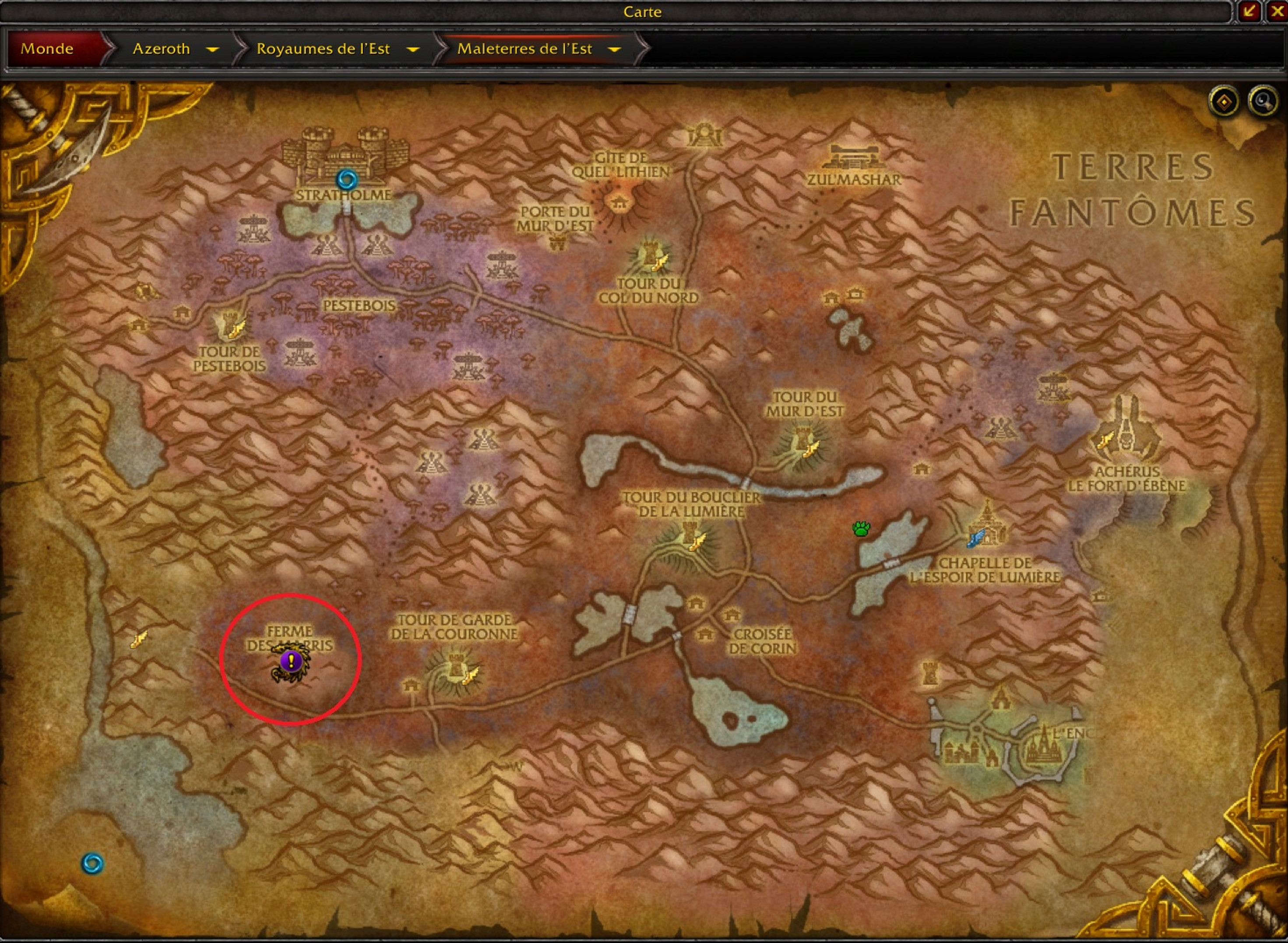 nathanos-wow-trouver-emplacemen-boss-prepatch-shadowlands