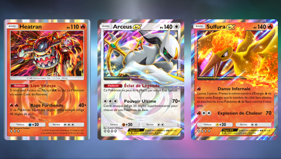 Deck Arceus EX Feu avec Heatran sur Pokémon JCC Pocket