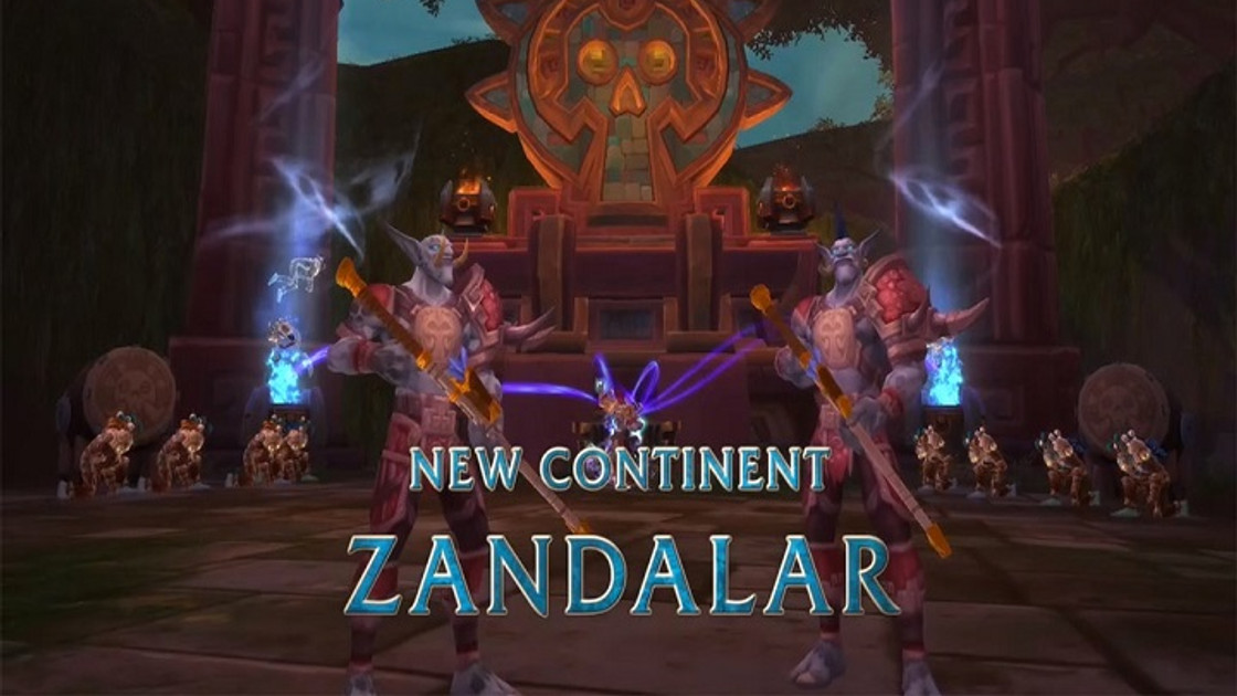 WoW : Zandalar continent et zones de la Horde pour BFA