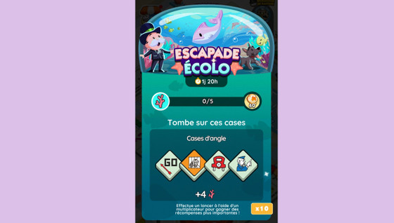 Escapade écolo Monopoly GO, paliers, récompenses et durée pour l'événement de juin 2024