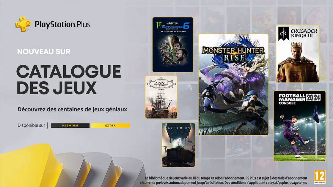 PS Plus Juin 2024 : des nouveaux jeux gratuits avec Monster Hunter Rise, Anno 1800 et Daxter !