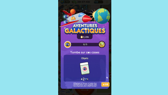 Aventures galactiques Monopoly GO, paliers, récompenses et durée pour l'événement de février 2024