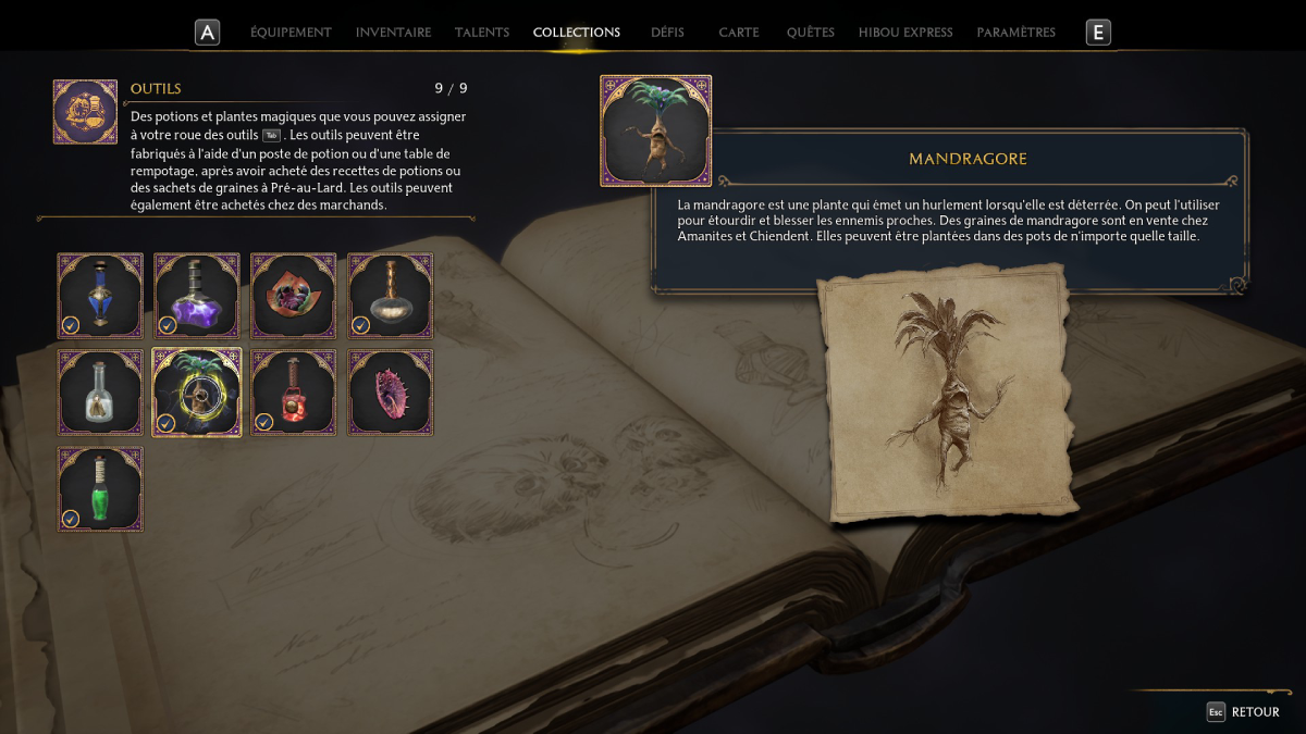 Comment obtenir des Mandragores dans Hogwarts Legacy ?