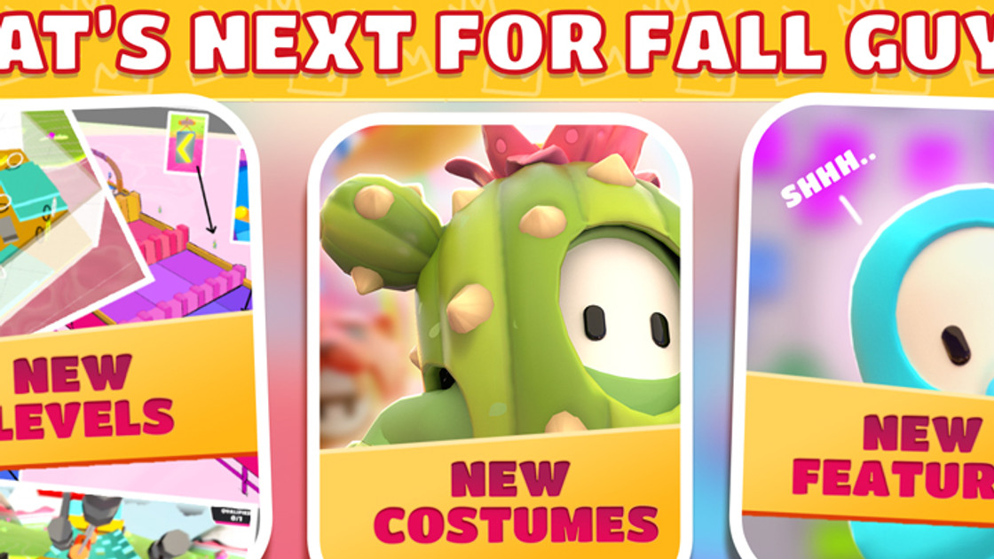 Fall Guys : nouvelles maps, nouveaux skins et nouvelles fonctionnalités à venir