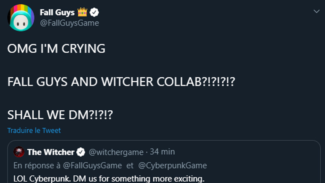 Fall Guys x Cyberpunk x The Witcher, une collaboration en préparation ?