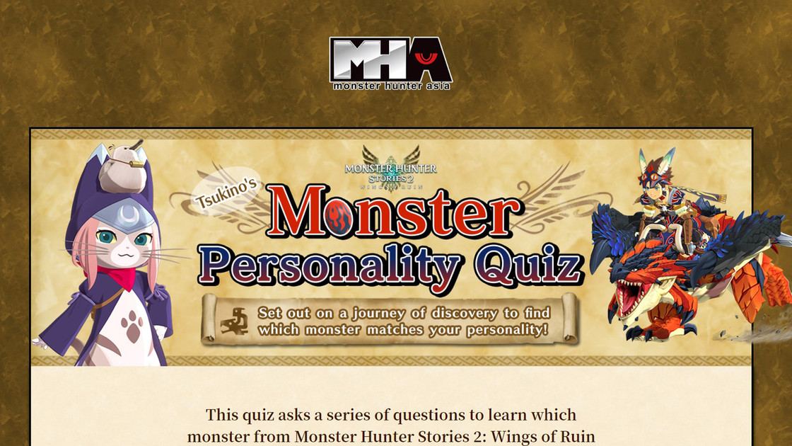 Quiz Monster Hunter Stories 2, quel monstie est fait pour vous ?