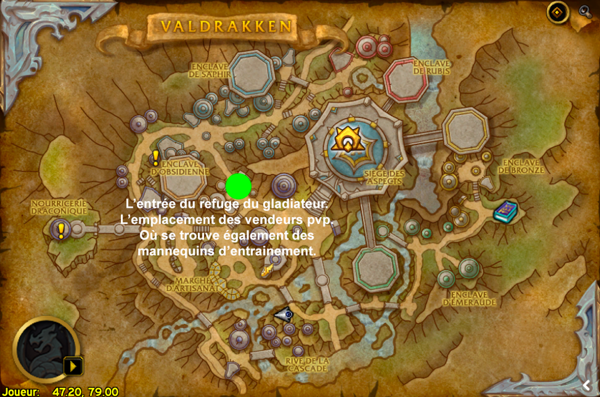 Emplacement vendeur pvp