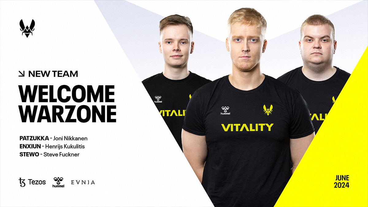 Team Vitality dévoile son nouveau roster pour Call of Duty Warzone pour l'Esports World Cup