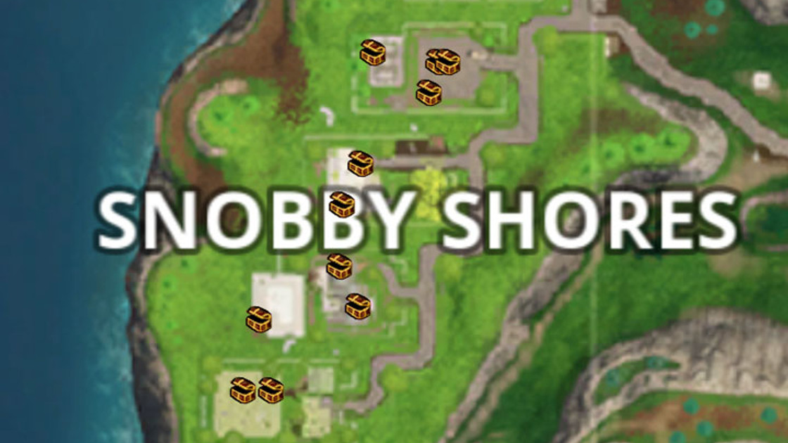 Fortnite : Fouiller des coffres à Snobby Shores