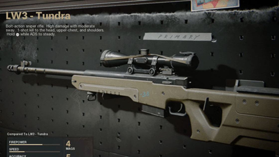 Classe LW3 Tundra, accessoires, atouts et joker pour Call of Duty: Black Ops Cold War et Warzone