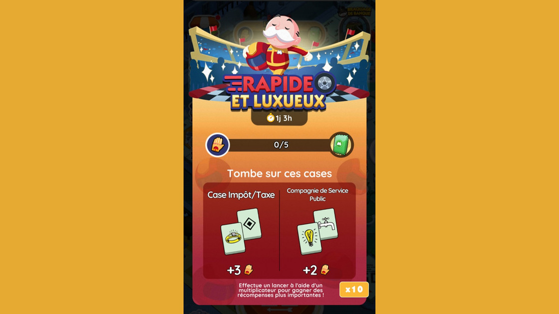 Rapide et luxueux Monopoly GO, paliers, récompenses et durée pour l'événement de juin 2024