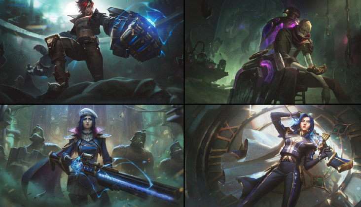 La saison 2 d'Arcane débarque sur League of Legends avec 4 nouveaux skins : Vi, Singed et Caitlyn !