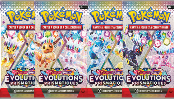 Pokémon JCC Écarlate et Violet : l'extension Évolutions Prismatiques avec les Evolii-tions est à croquer !