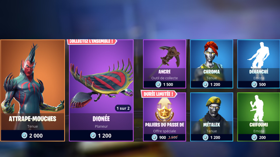 Boutique Fortnite 10 juin