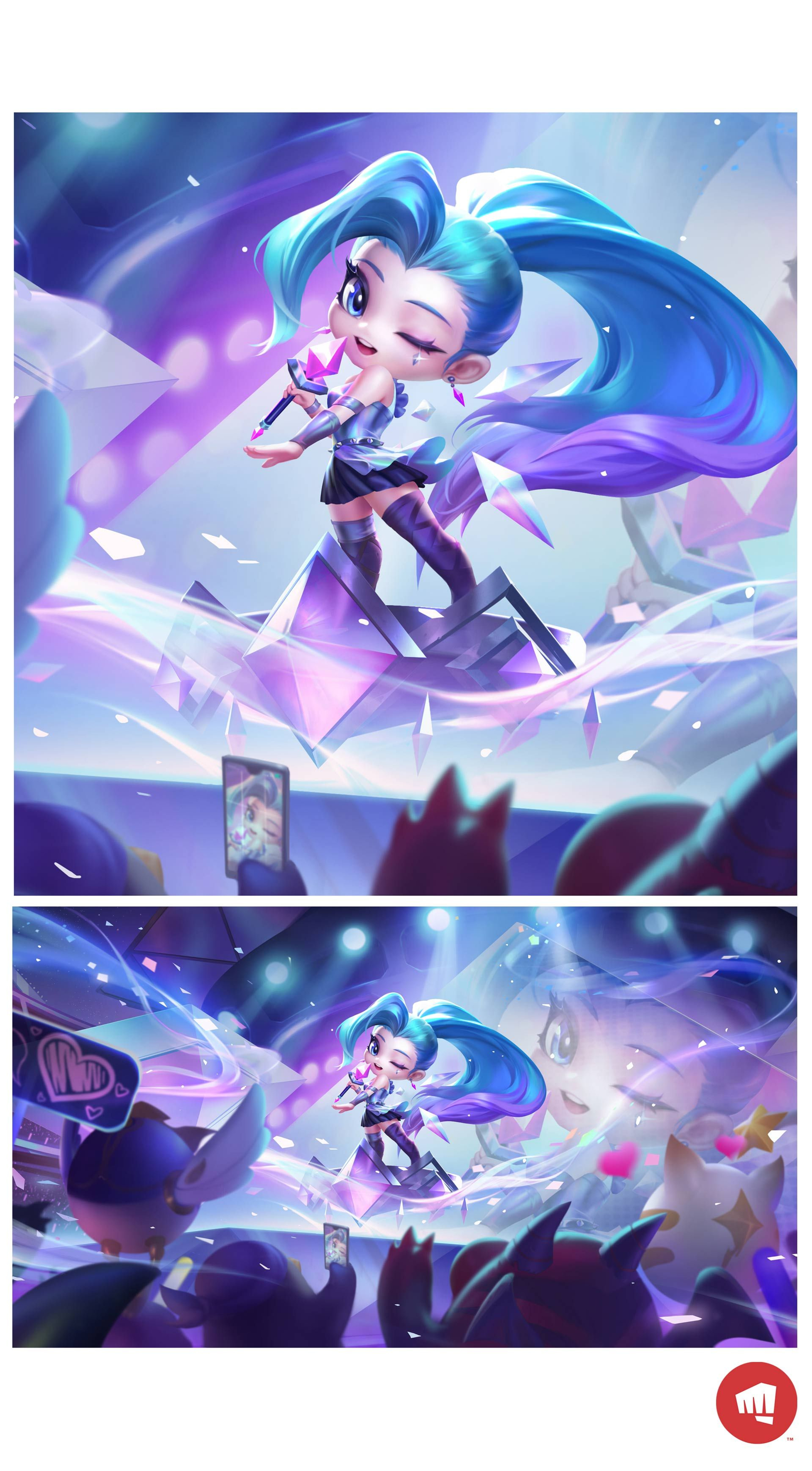 illustration-chibi-seraphine-kda-riot-games-tft