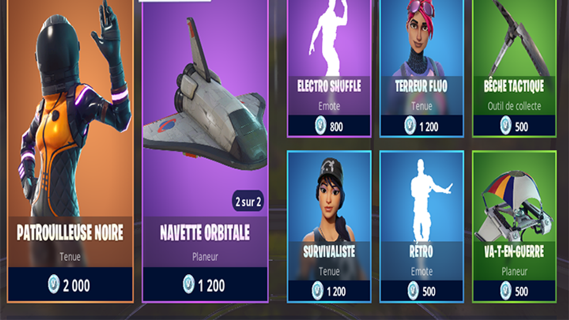 Boutique Fortnite 8 avril