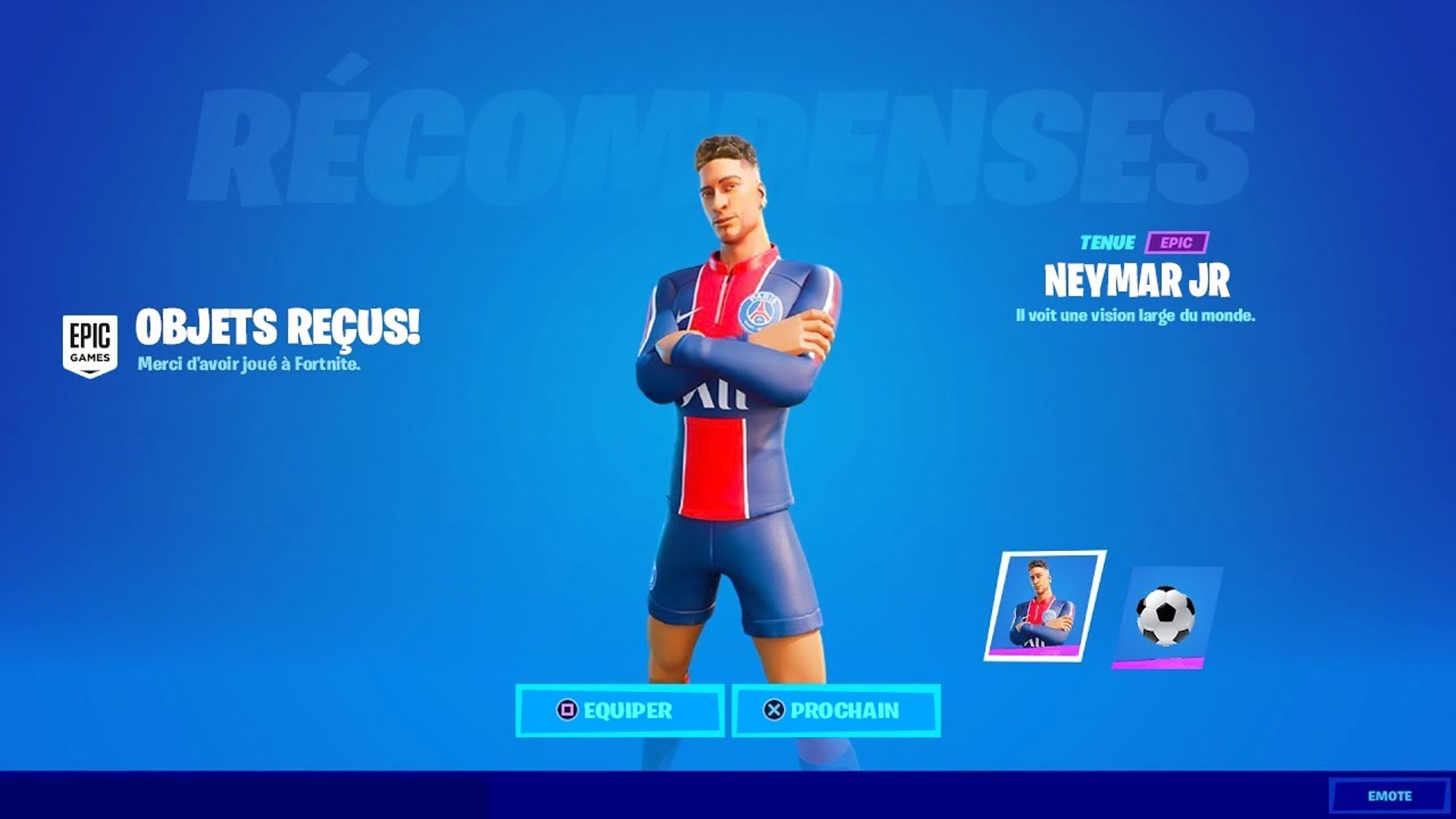 Comment avoir le skin Neymar ?