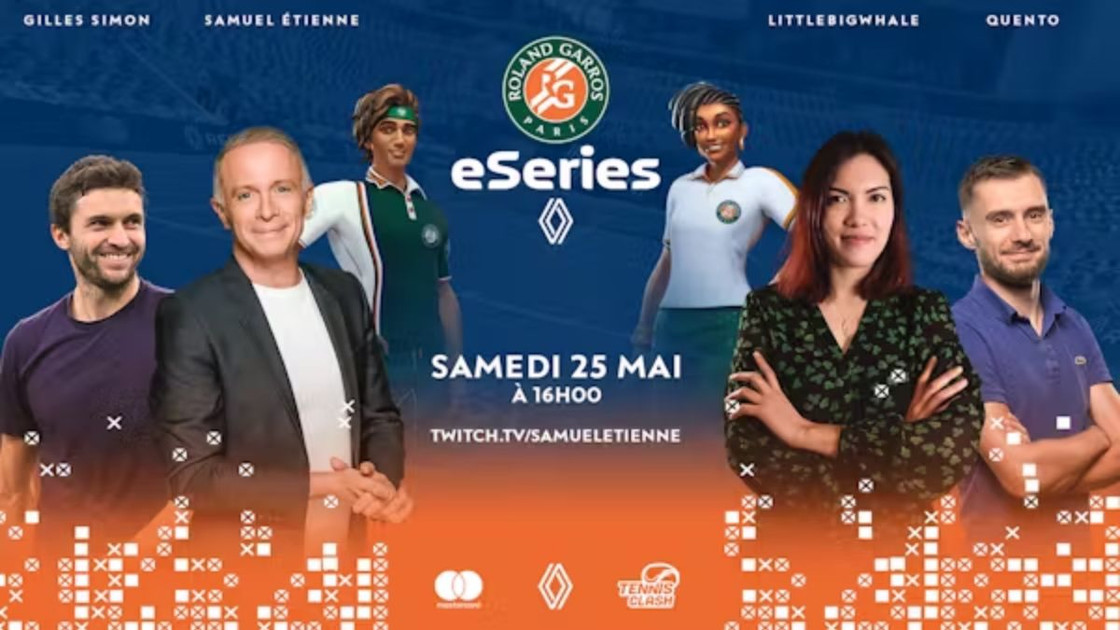 Les Roland-Garros eSeries se déroulent sur la chaine de Samuel Etienne