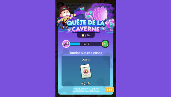 Quête de la caverne Monopoly GO, paliers, récompenses et durée pour l'événement d'octobre 2024