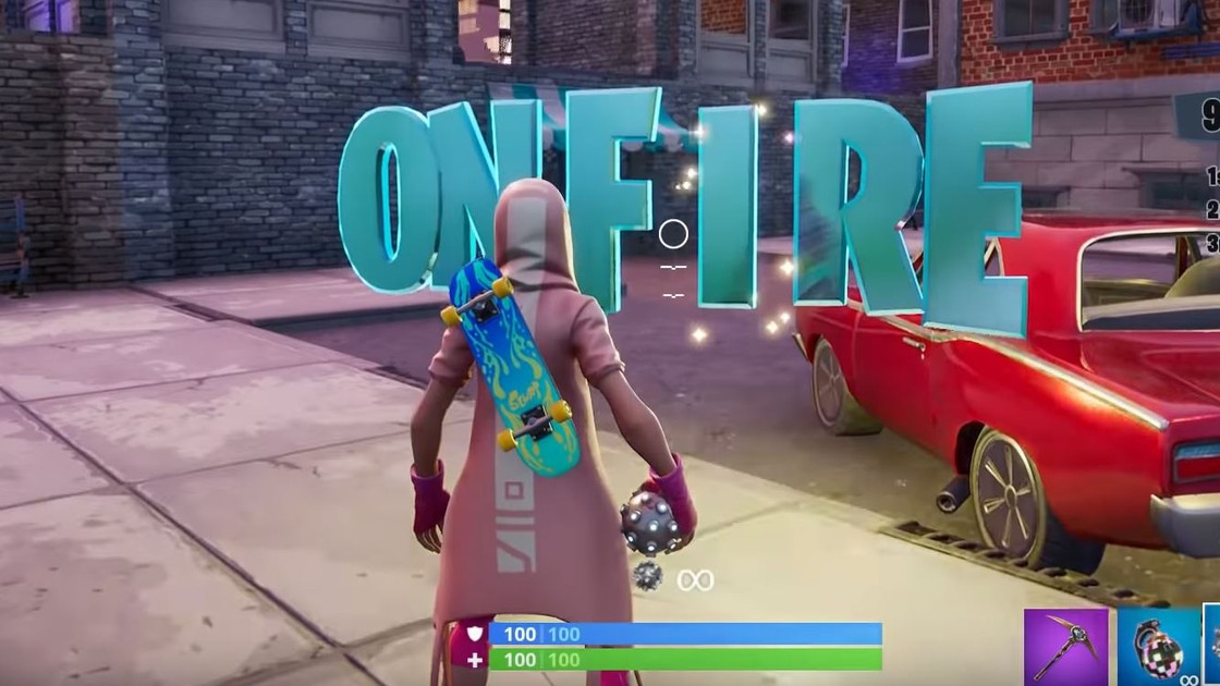 Fortnite : Chercher les lettres O-N-F-I-R-E, Défi Virée urbaine