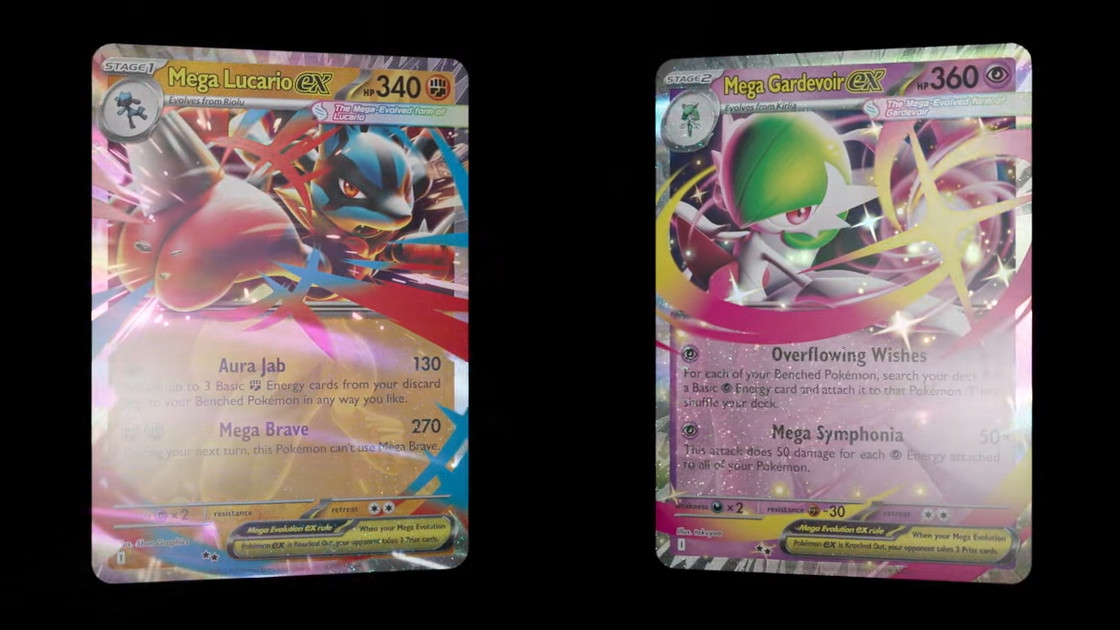 Les cartes Méga ex annoncé pour le JCC Pokémon !