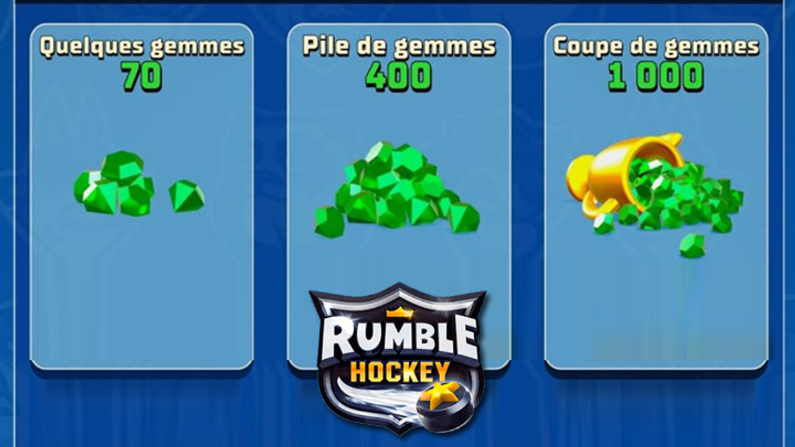 Rumble Hockey : Gemmes, comment en avoir rapidement et gratuitement ?